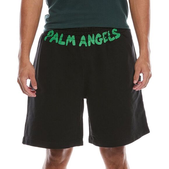 Palm Angels MensSeasonal Logo Sweatshort Black